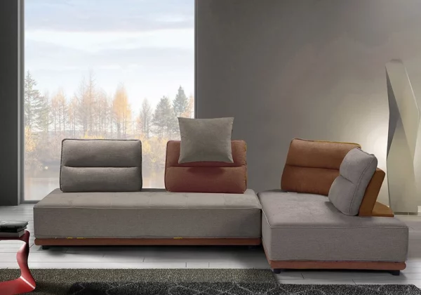 Canapé d’Angle Bicolore / SF-319 GREY